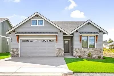 Craftsman Style House Plan with Two Bedrooms and Den