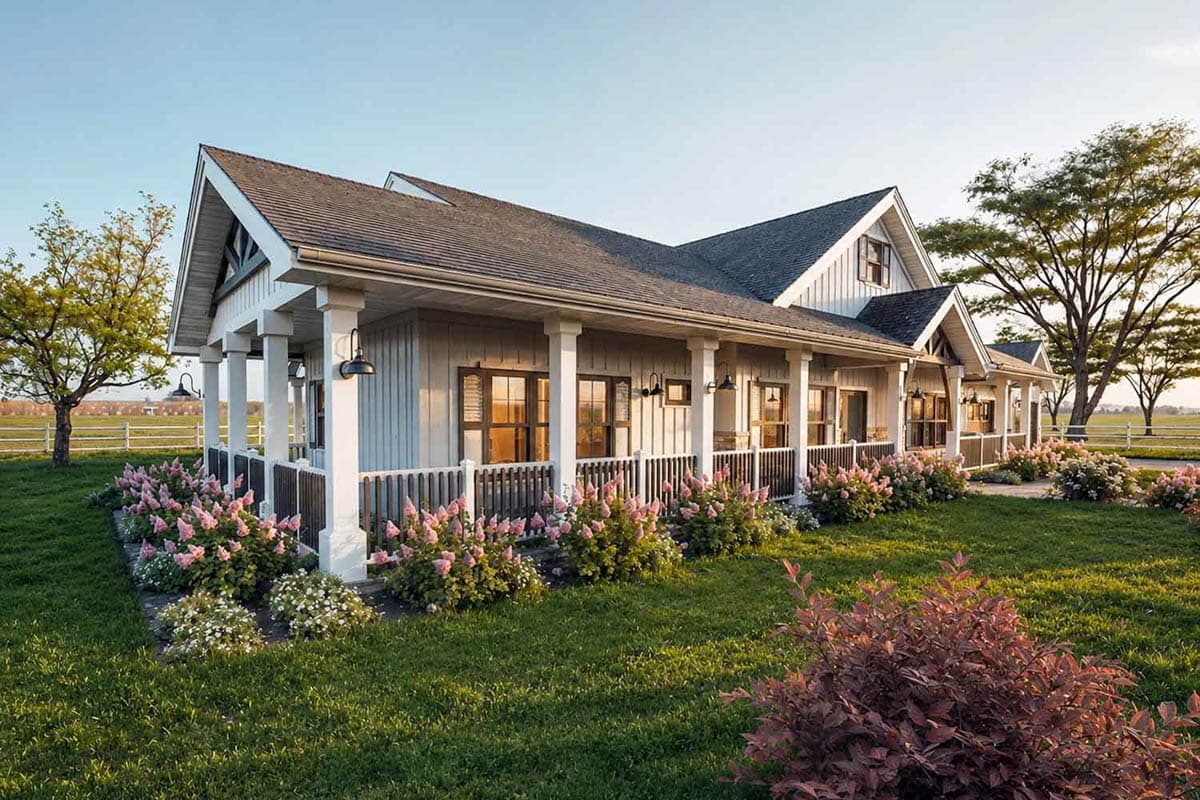 Plan 147070RML: Modern Farmhouse House Plan with 4 Bedrooms and Expansive Porches - Image #4 - Country, Craftsman, Farmhouse, Modern Farmhouse