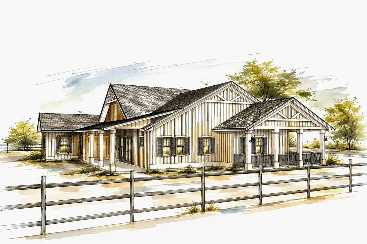 Plan 147070RML: Modern Farmhouse House Plan with 4 Bedrooms and Expansive Porches - Image #11 - Country, Craftsman, Farmhouse, Modern Farmhouse