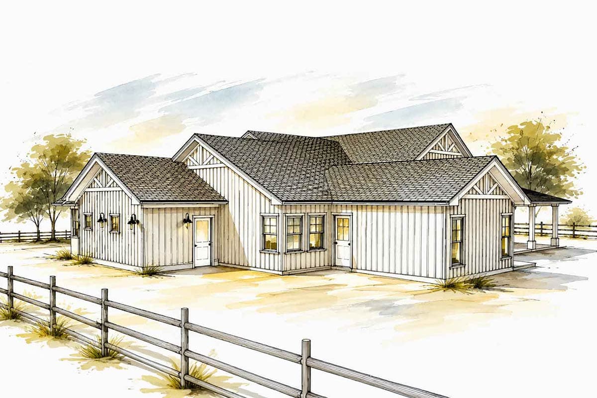 Plan 147070RML: Modern Farmhouse House Plan with 4 Bedrooms and Expansive Porches - Image #10 - Country, Craftsman, Farmhouse, Modern Farmhouse