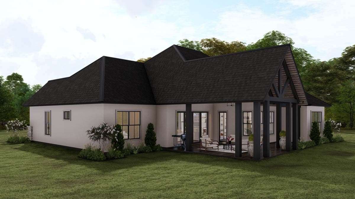 Plan 25454TF: New American House Plan with 4 Bedrooms and Split Bedroom Layout - Image #18 - Modern Farmhouse, New American