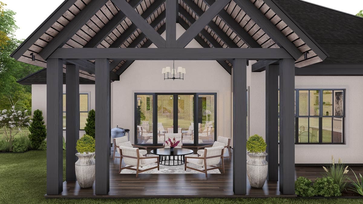 Plan 25454TF: New American House Plan with 4 Bedrooms and Split Bedroom Layout - Image #21 - Modern Farmhouse, New American