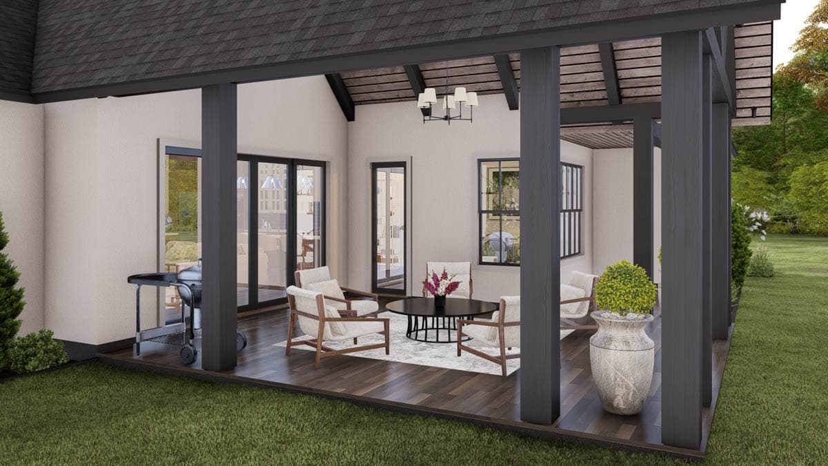Plan 25454TF: New American House Plan with 4 Bedrooms and Split Bedroom Layout - Image #23 - Modern Farmhouse, New American