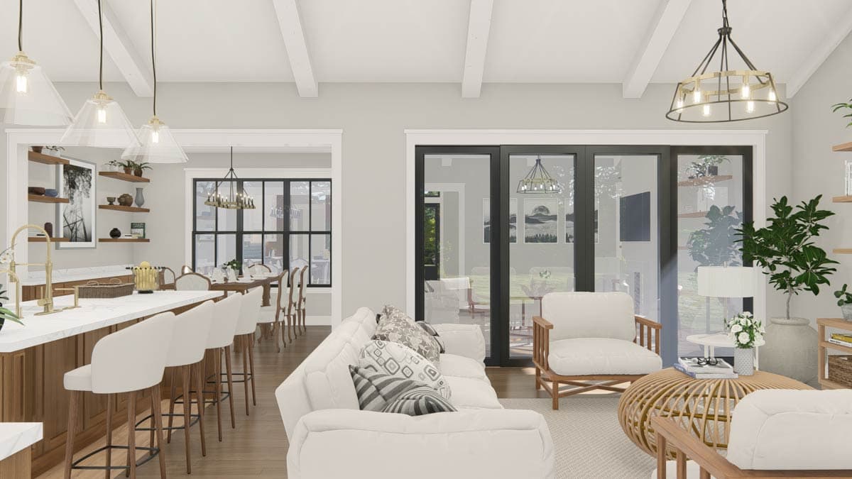 Plan 25454TF: New American House Plan with 4 Bedrooms and Split Bedroom Layout - Image #30 - Modern Farmhouse, New American