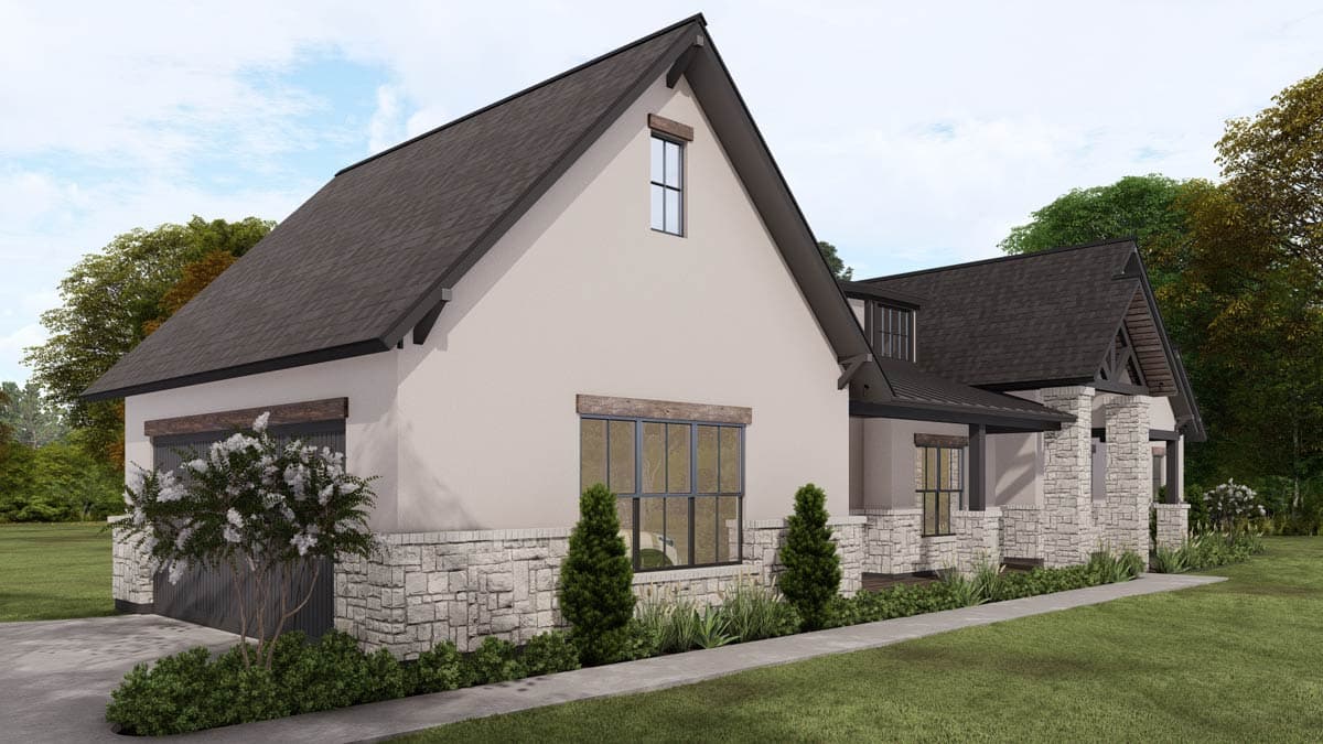 Plan 25454TF: New American House Plan with 4 Bedrooms and Split Bedroom Layout - Image #26 - Modern Farmhouse, New American