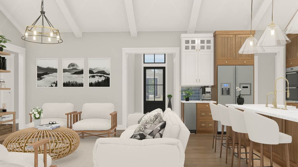 Plan 25454TF: New American House Plan with 4 Bedrooms and Split Bedroom Layout - Image #34 - Modern Farmhouse, New American