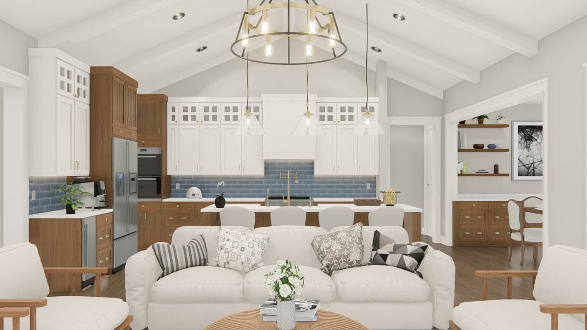 Plan 25454TF: New American House Plan with 4 Bedrooms and Split Bedroom Layout - Image #35 - Modern Farmhouse, New American
