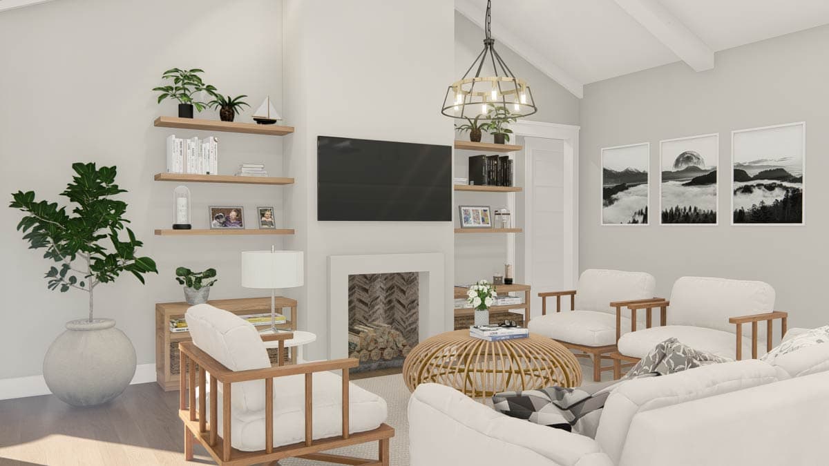 Plan 25454TF: New American House Plan with 4 Bedrooms and Split Bedroom Layout - Image #33 - Modern Farmhouse, New American