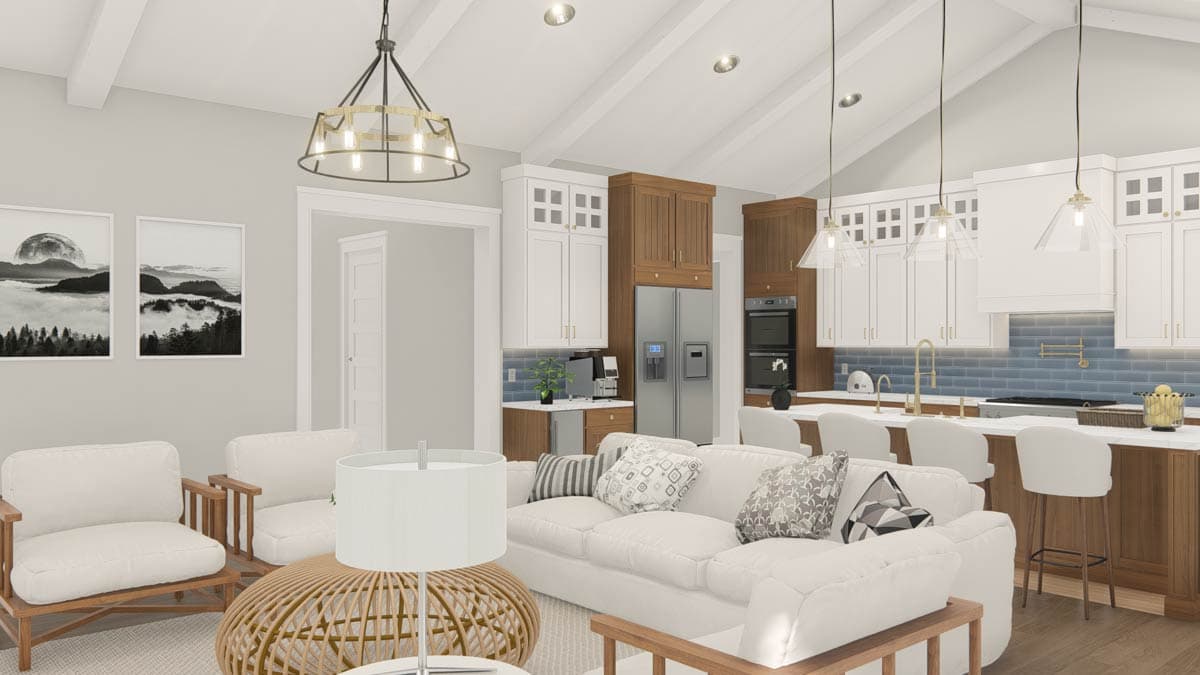 Plan 25454TF: New American House Plan with 4 Bedrooms and Split Bedroom Layout - Image #37 - Modern Farmhouse, New American