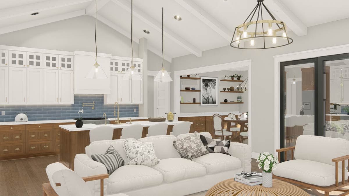 Plan 25454TF: New American House Plan with 4 Bedrooms and Split Bedroom Layout - Image #36 - Modern Farmhouse, New American