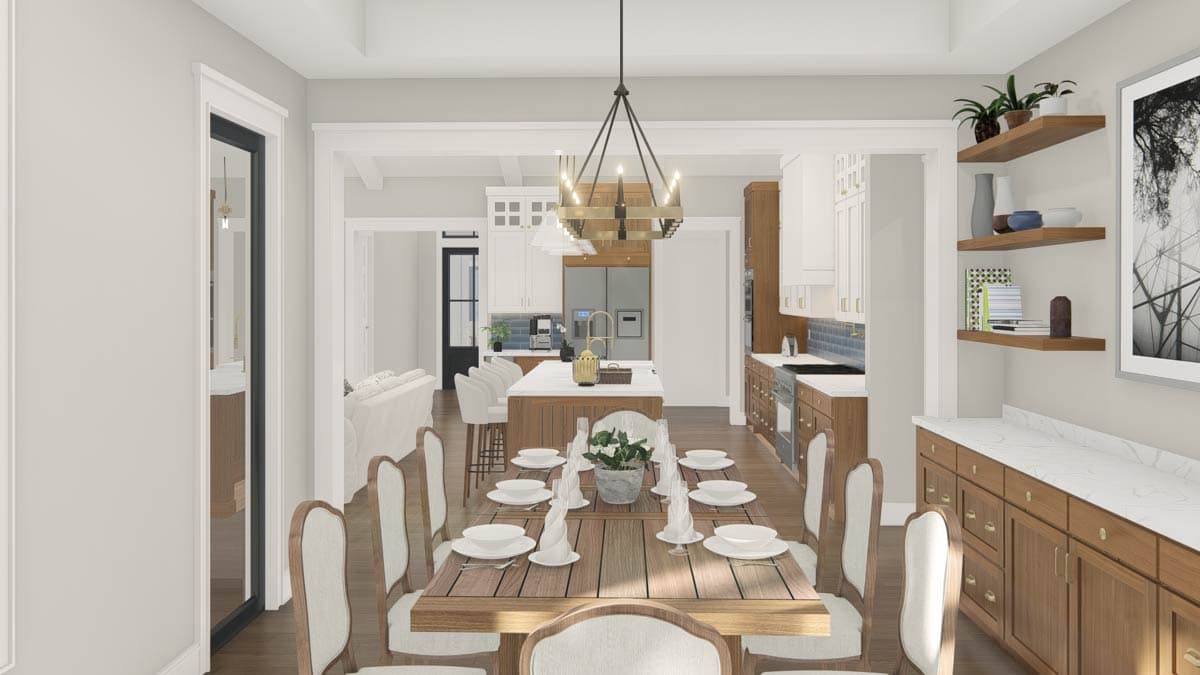 Plan 25454TF: New American House Plan with 4 Bedrooms and Split Bedroom Layout - Image #41 - Modern Farmhouse, New American