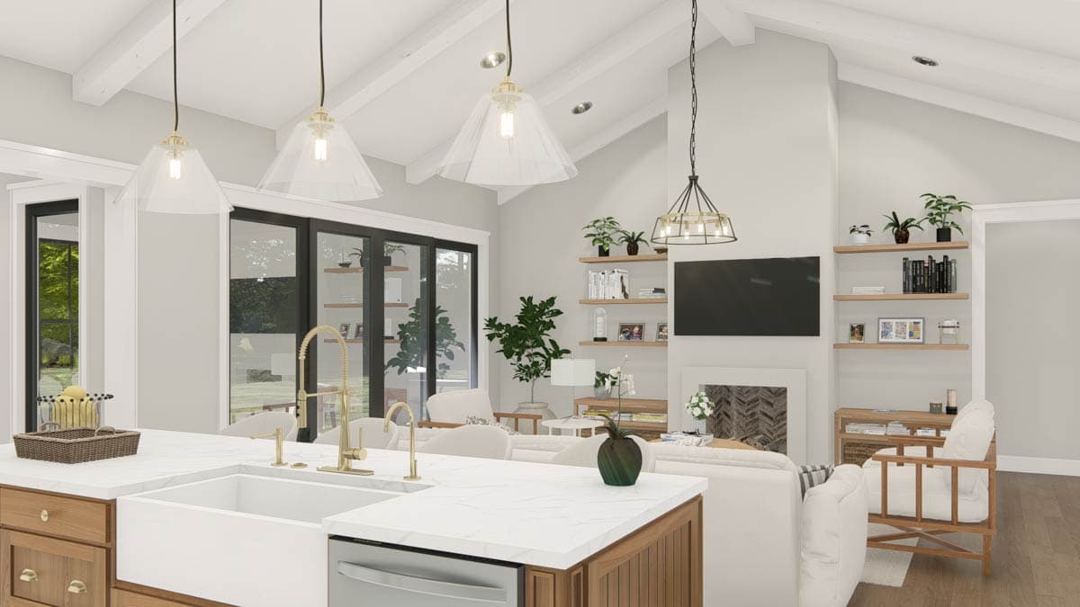 Plan 25454TF: New American House Plan with 4 Bedrooms and Split Bedroom Layout - Image #44 - Modern Farmhouse, New American