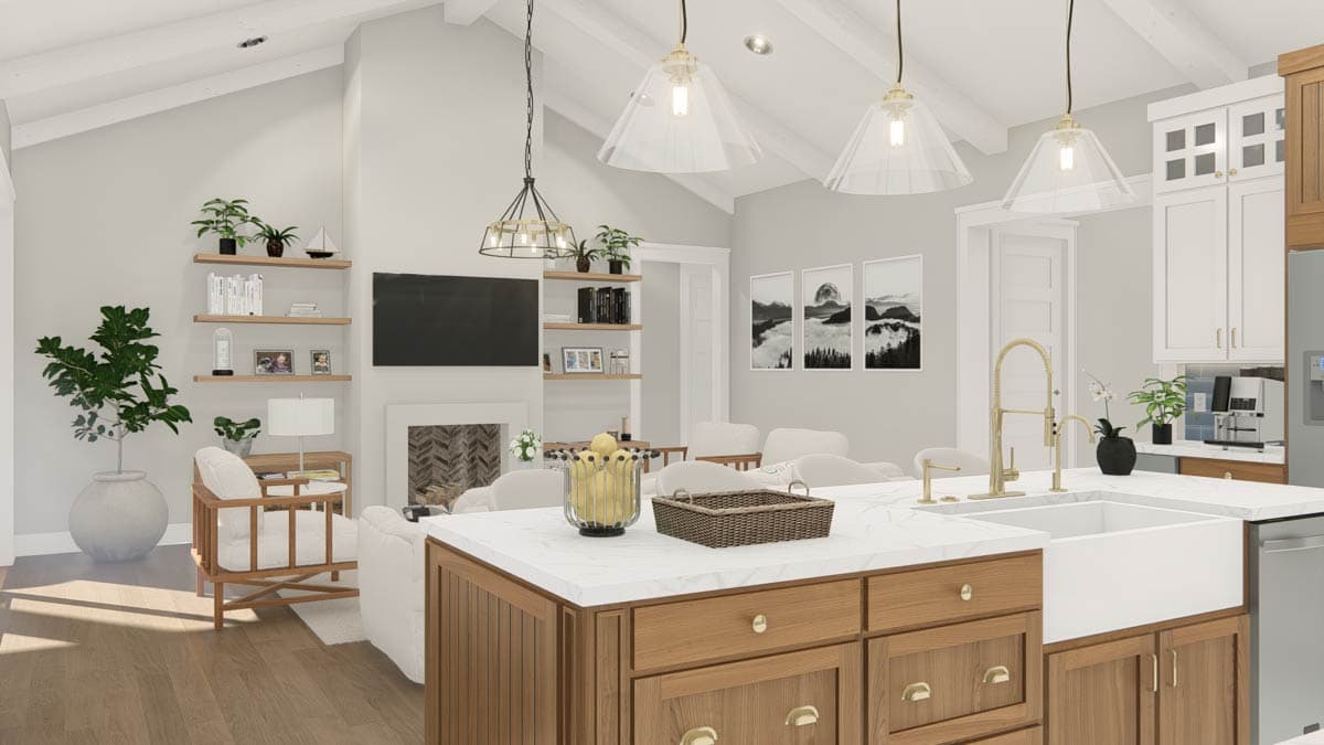 Plan 25454TF: New American House Plan with 4 Bedrooms and Split Bedroom Layout - Image #42 - Modern Farmhouse, New American