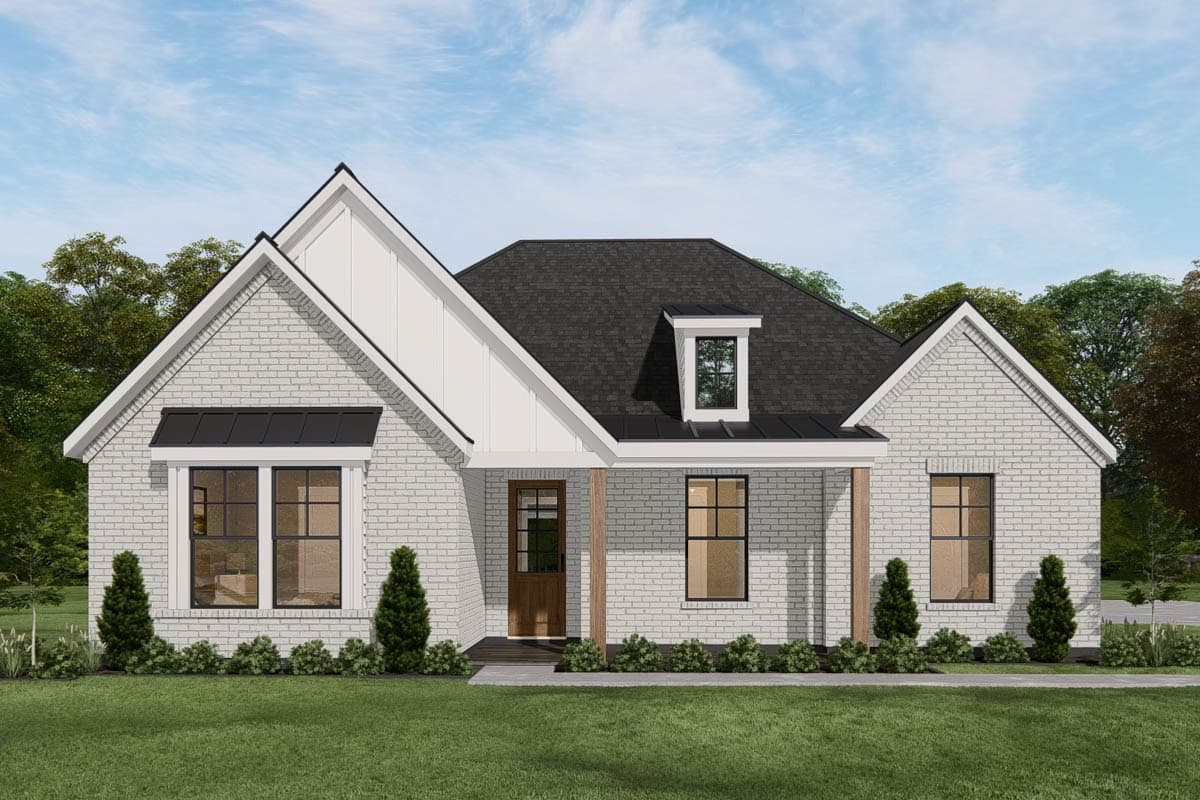 Plan image - 25455TF:Modern Farmhouse House Plan with 3 Bedrooms and 2 Car Garage
