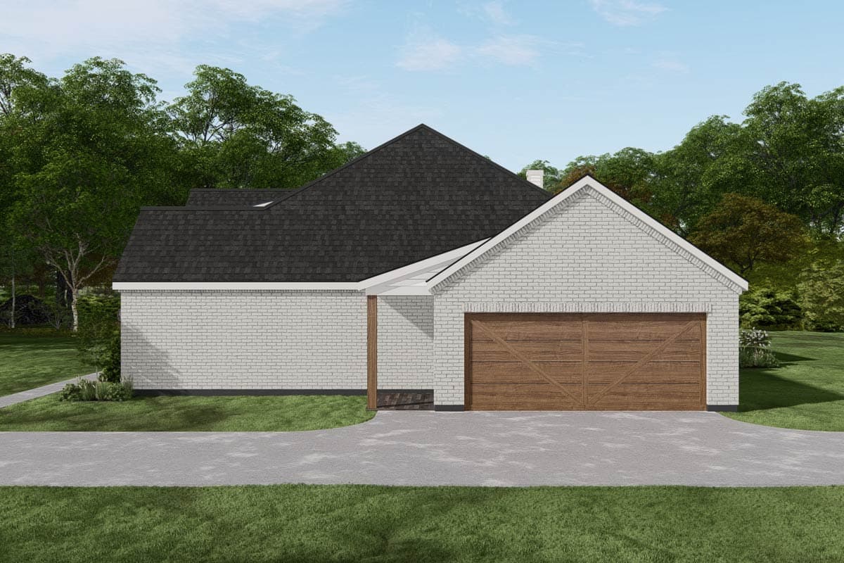 Plan 25455TF: Modern Farmhouse House Plan with 3 Bedrooms and 2 Car Garage - Image #5 - Farmhouse, Modern Farmhouse, New American, Traditional, Transitional