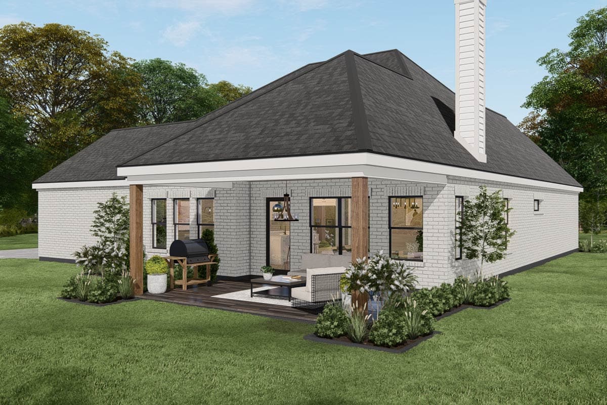 Plan 25455TF: Modern Farmhouse House Plan with 3 Bedrooms and 2 Car Garage - Image #10 - Farmhouse, Modern Farmhouse, New American, Traditional, Transitional