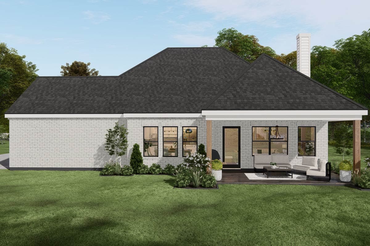 Plan 25455TF: Modern Farmhouse House Plan with 3 Bedrooms and 2 Car Garage - Image #11 - Farmhouse, Modern Farmhouse, New American, Traditional, Transitional