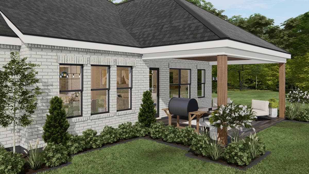 Plan 25455TF: Modern Farmhouse House Plan with 3 Bedrooms and 2 Car Garage - Image #9 - Farmhouse, Modern Farmhouse, New American, Traditional, Transitional