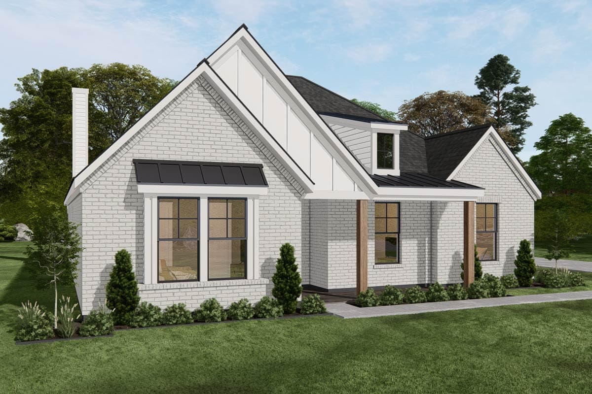 Plan 25455TF: Modern Farmhouse House Plan with 3 Bedrooms and 2 Car Garage - Image #13 - Farmhouse, Modern Farmhouse, New American, Traditional, Transitional