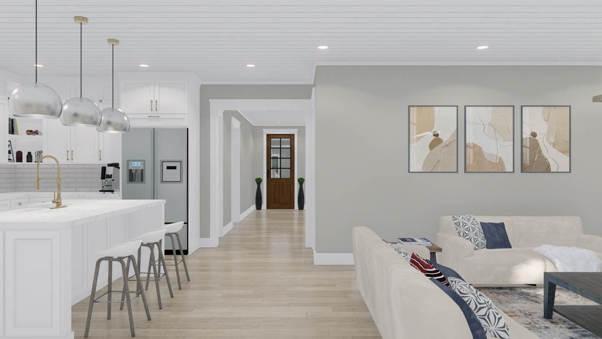Plan 25455TF: Modern Farmhouse House Plan with 3 Bedrooms and 2 Car Garage - Image #14 - Farmhouse, Modern Farmhouse, New American, Traditional, Transitional