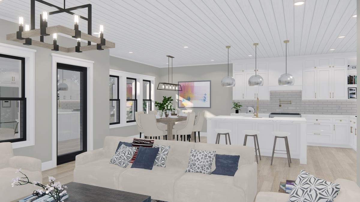 Plan 25455TF: Modern Farmhouse House Plan with 3 Bedrooms and 2 Car Garage - Image #18 - Farmhouse, Modern Farmhouse, New American, Traditional, Transitional
