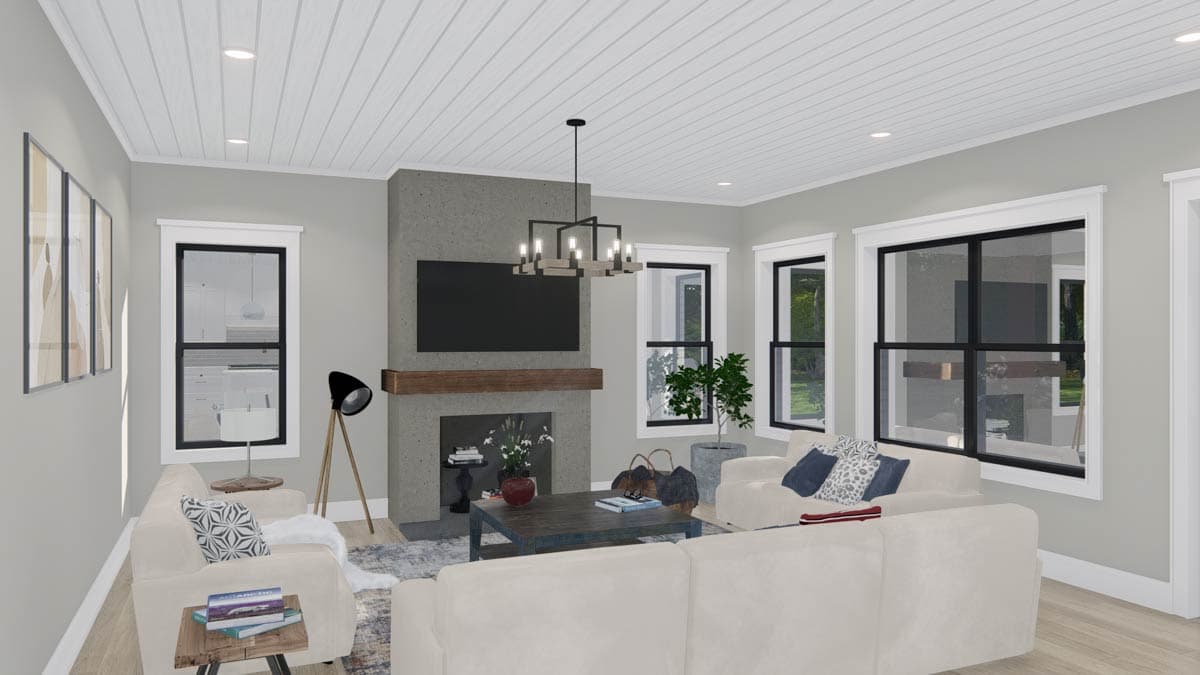 Plan 25455TF: Modern Farmhouse House Plan with 3 Bedrooms and 2 Car Garage - Image #20 - Farmhouse, Modern Farmhouse, New American, Traditional, Transitional