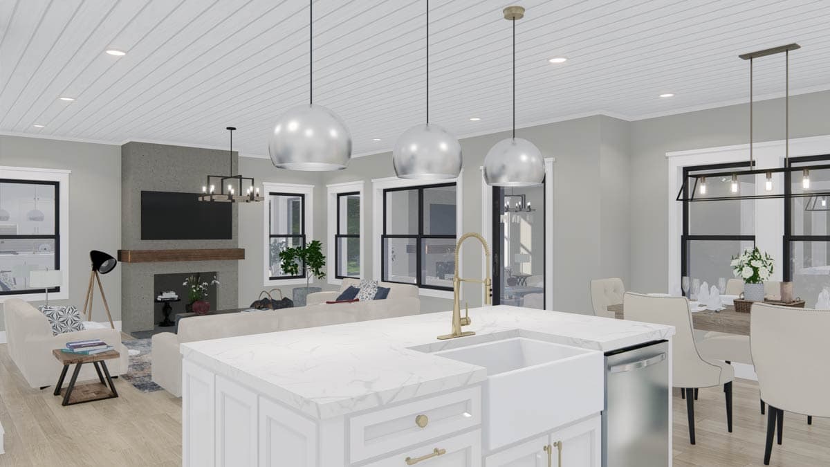 Plan 25455TF: Modern Farmhouse House Plan with 3 Bedrooms and 2 Car Garage - Image #22 - Farmhouse, Modern Farmhouse, New American, Traditional, Transitional