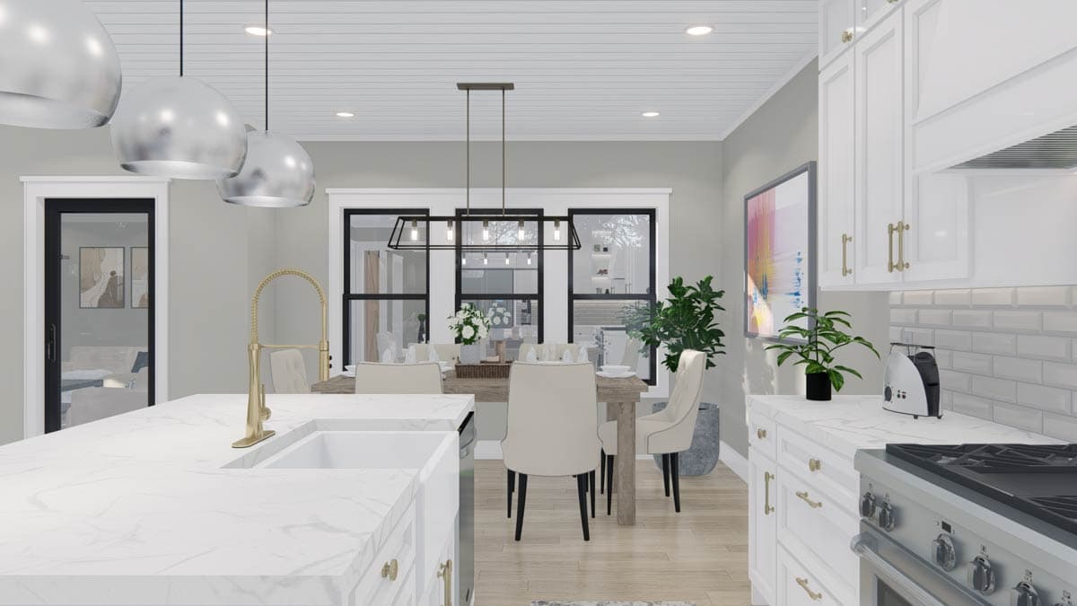 Plan 25455TF: Modern Farmhouse House Plan with 3 Bedrooms and 2 Car Garage - Image #24 - Farmhouse, Modern Farmhouse, New American, Traditional, Transitional