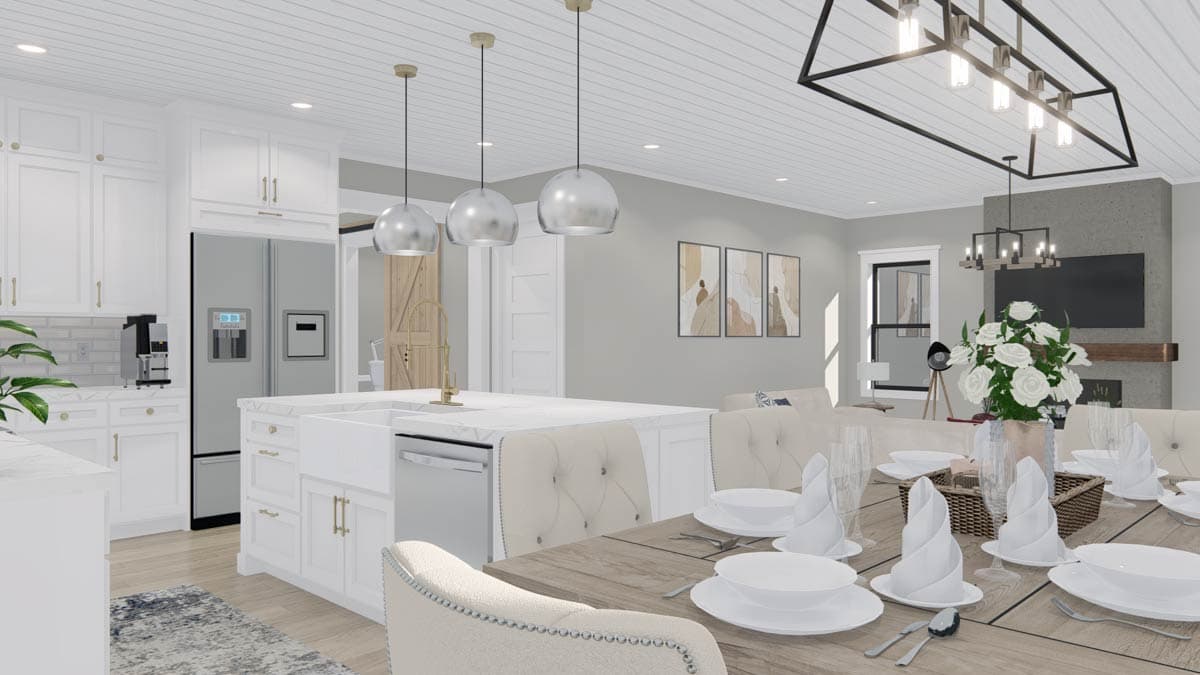 Plan 25455TF: Modern Farmhouse House Plan with 3 Bedrooms and 2 Car Garage - Image #29 - Farmhouse, Modern Farmhouse, New American, Traditional, Transitional