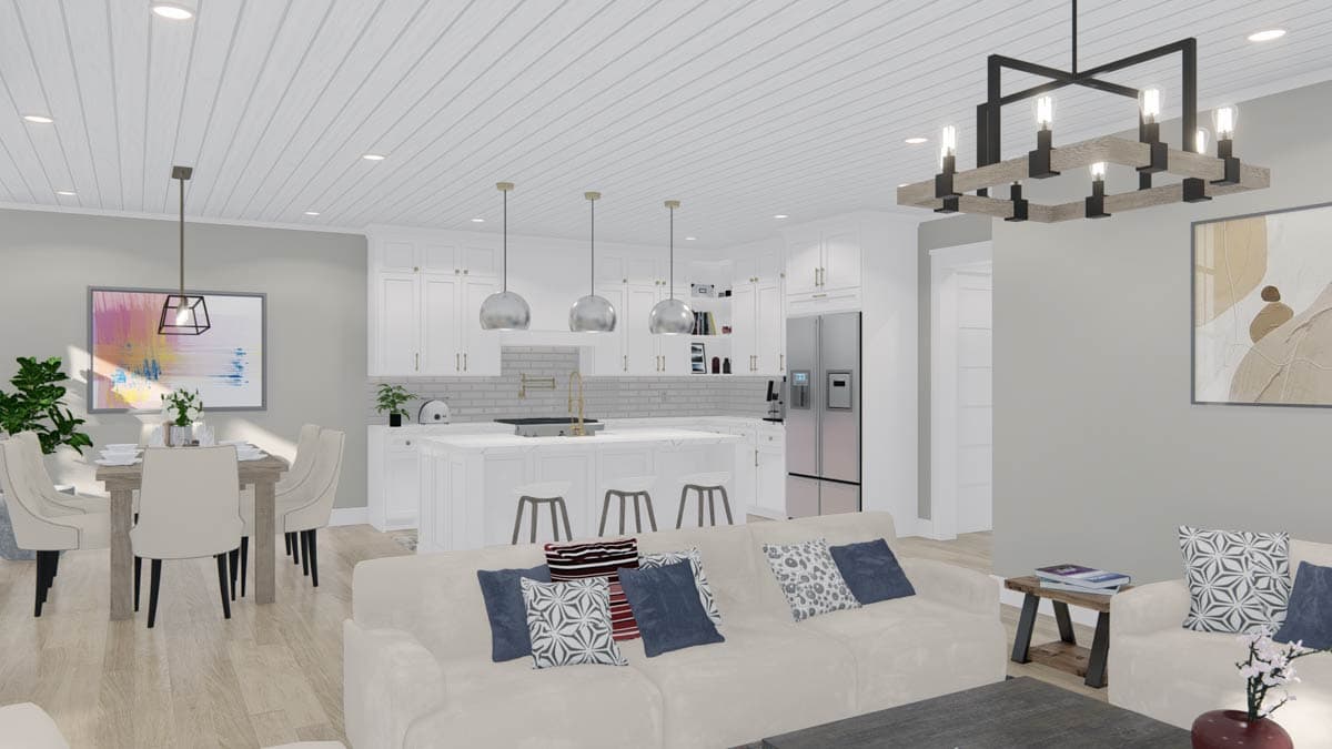 Plan 25455TF: Modern Farmhouse House Plan with 3 Bedrooms and 2 Car Garage - Image #25 - Farmhouse, Modern Farmhouse, New American, Traditional, Transitional