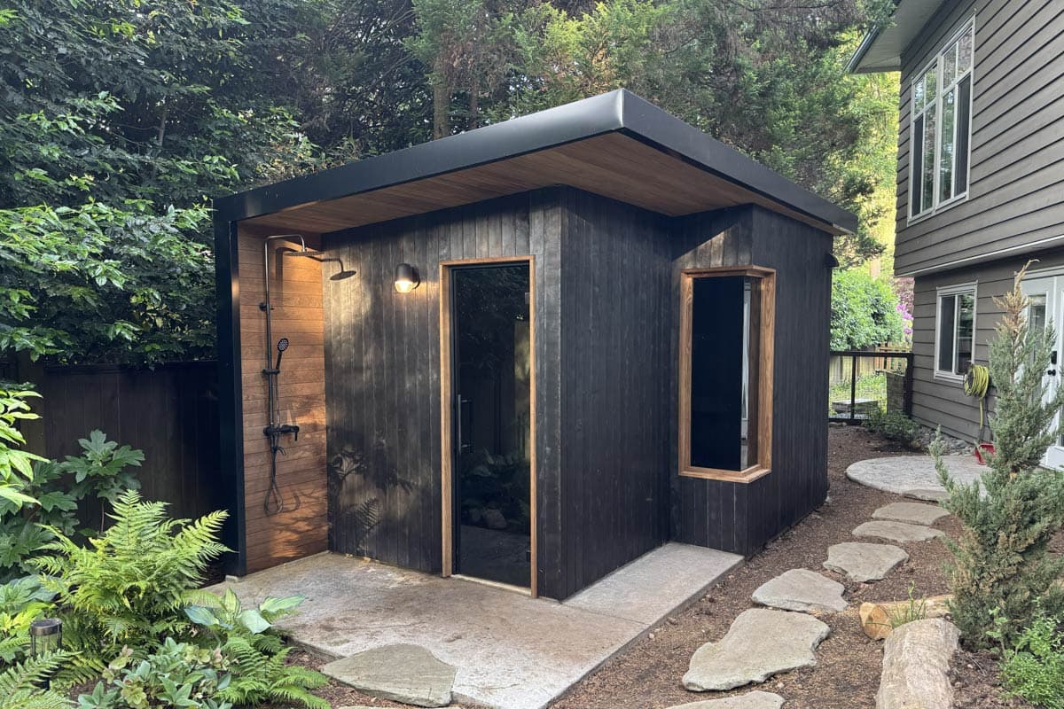 Plan 270130AF: Modern 100 Sq Ft Outdoor Shower and Sauna House Plan with a Sleek Design - Image #3 - Contemporary, Scandinavian