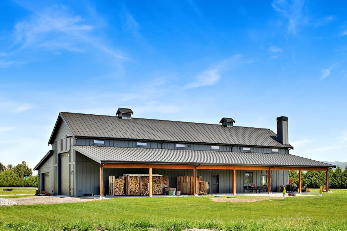 Plan 280268JWD: Barndominium House Plan Featuring a Massive Four-Car RV Garage - Image #2 - Barndominium, Country, Farmhouse