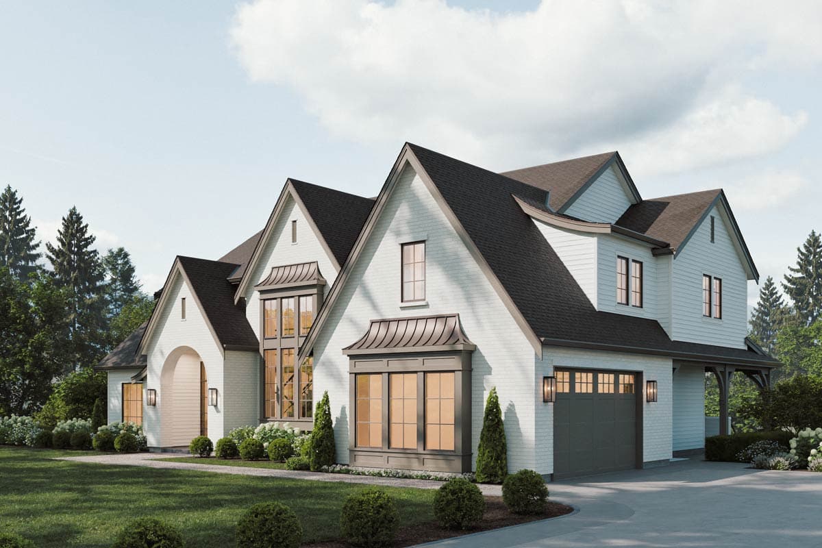 Plan 270131AF: European Inspired French Country House Plan with Four Bedrooms - Image #2 - European, French Country, Transitional