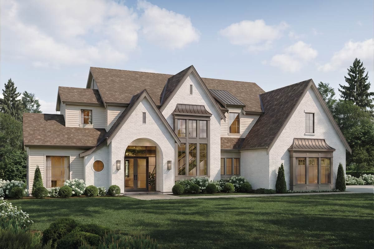 Plan image - 270131AF:European Inspired French Country House Plan with Four Bedrooms