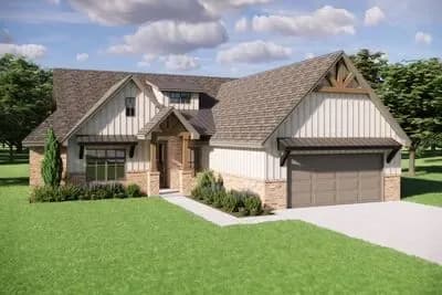 Modern Farmhouse Plan with 4 Bedrooms and 3 Baths - 2,225 Sq Ft