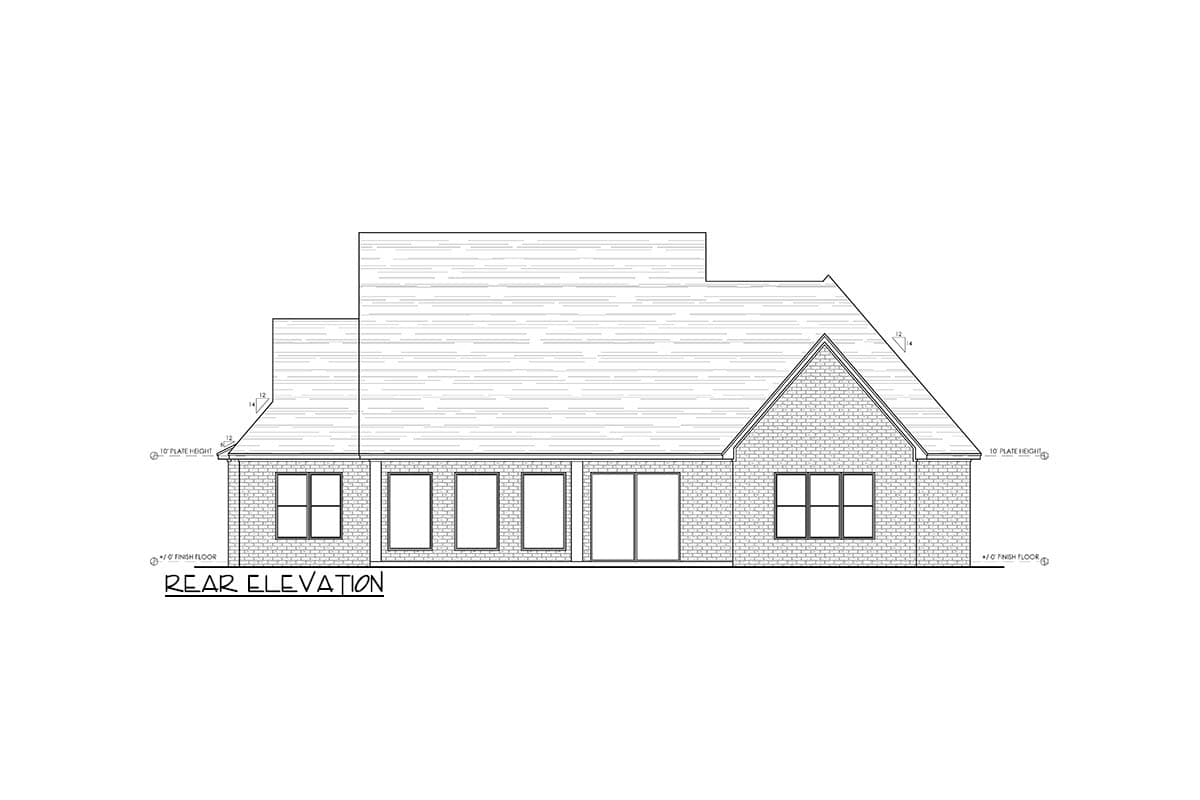 Plan 880004HLN: European Farmhouse House Plan with 4 Bedrooms and 2,350 Square Feet - Image #4 - Craftsman, European, Modern Farmhouse, Transitional
