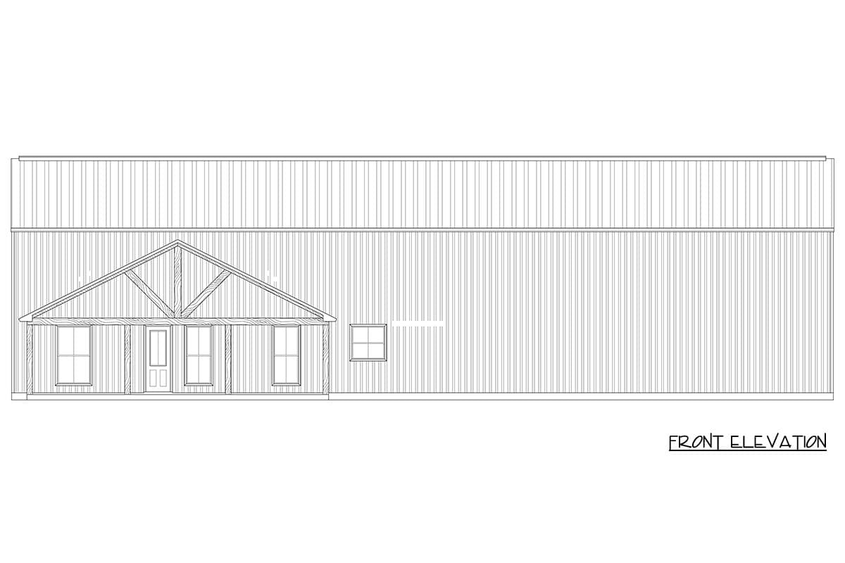 Plan 170022ADS: Spacious Three Bedroom Barndominium House Plan with Massive Workshop Space - Image #3 - Barndominium, Modern Farmhouse
