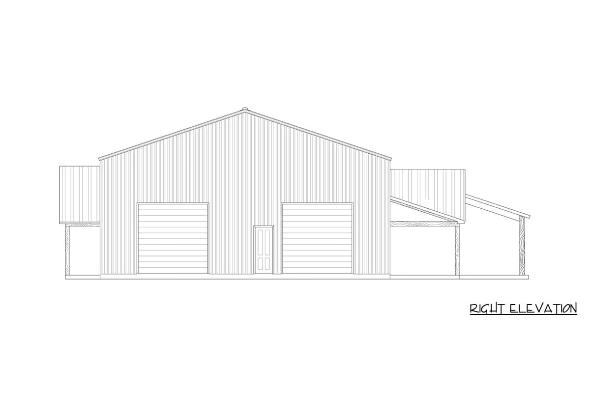 Plan 170022ADS: Spacious Three Bedroom Barndominium House Plan with Massive Workshop Space - Image #6 - Barndominium, Modern Farmhouse