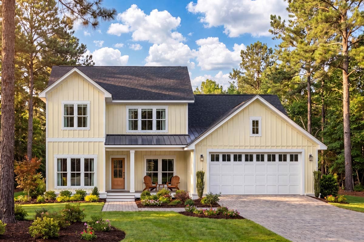 Plan 52046HZ: Traditional Farmhouse House Plan with 3 or 4 Bedrooms and Main Level Suite - Image #7 - Country, Modern Farmhouse, Traditional