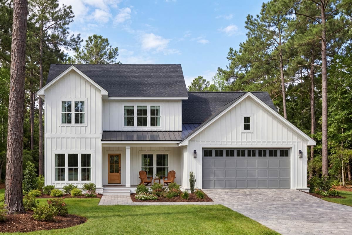 Plan 52046HZ: Traditional Farmhouse House Plan with 3 or 4 Bedrooms and Main Level Suite - Image #5 - Country, Modern Farmhouse, Traditional