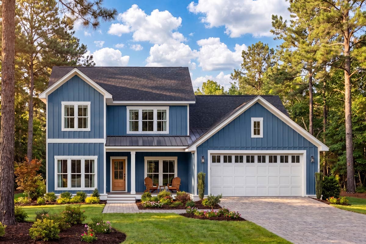 Plan 52046HZ: Traditional Farmhouse House Plan with 3 or 4 Bedrooms and Main Level Suite - Image #3 - Country, Modern Farmhouse, Traditional