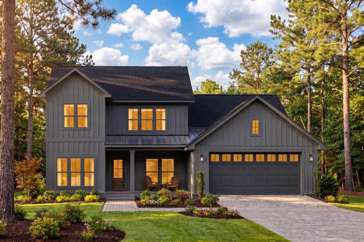 Plan 52046HZ: Traditional Farmhouse House Plan with 3 or 4 Bedrooms and Main Level Suite - Image #4 - Country, Modern Farmhouse, Traditional