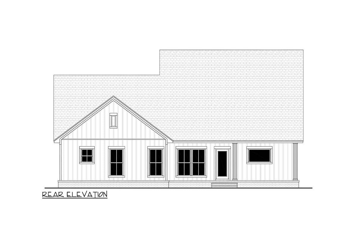 Plan 52046HZ: Traditional Farmhouse House Plan with 3 or 4 Bedrooms and Main Level Suite - Image #9 - Country, Modern Farmhouse, Traditional