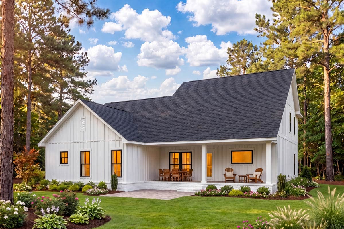 Plan 52046HZ: Traditional Farmhouse House Plan with 3 or 4 Bedrooms and Main Level Suite - Image #10 - Country, Modern Farmhouse, Traditional