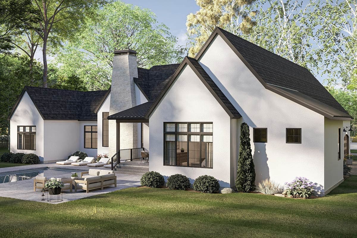 Plan 623650DJ: Modern Transitional House Plan with Three Bedrooms and Expansive Finished Potential - Image #7 - Modern, Transitional