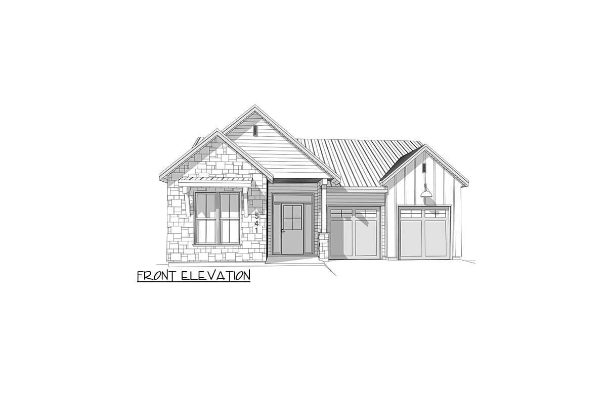 Plan 144120UPR: Modern Farmhouse House Plan with Four Bedrooms and Finished Lower Level - Image #3 - Craftsman, Farmhouse, Modern Farmhouse, Rustic, Traditional