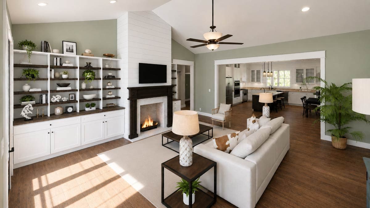 Plan 25086DH: Modern Barndominium House Plan with 7 Bedrooms and Wraparound Porch - Image #5 - Barndominium, Modern Farmhouse, New American