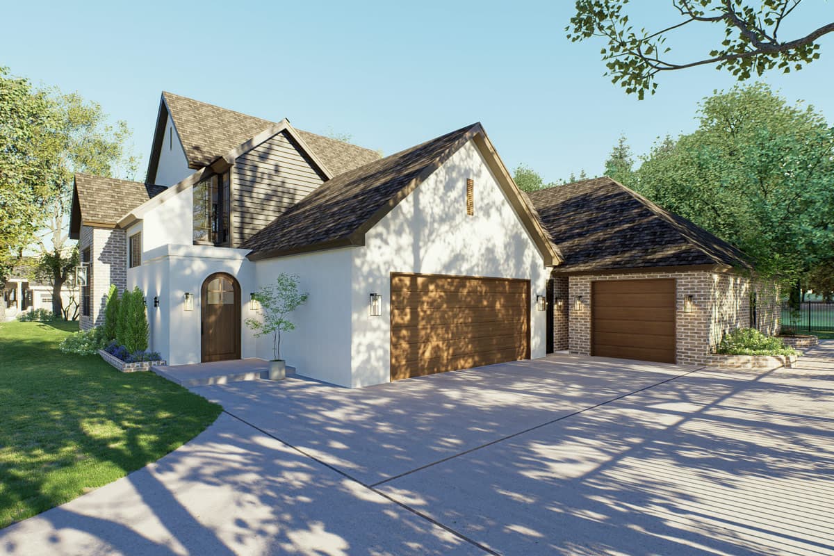 Plan 302017PSK: European Cottage House Plan with Four Bedrooms and Attached Garage - Image #4 - A-Frame, Cottage, European