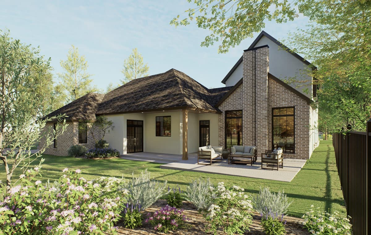 Plan 302017PSK: European Cottage House Plan with Four Bedrooms and Attached Garage - Image #5 - A-Frame, Cottage, European
