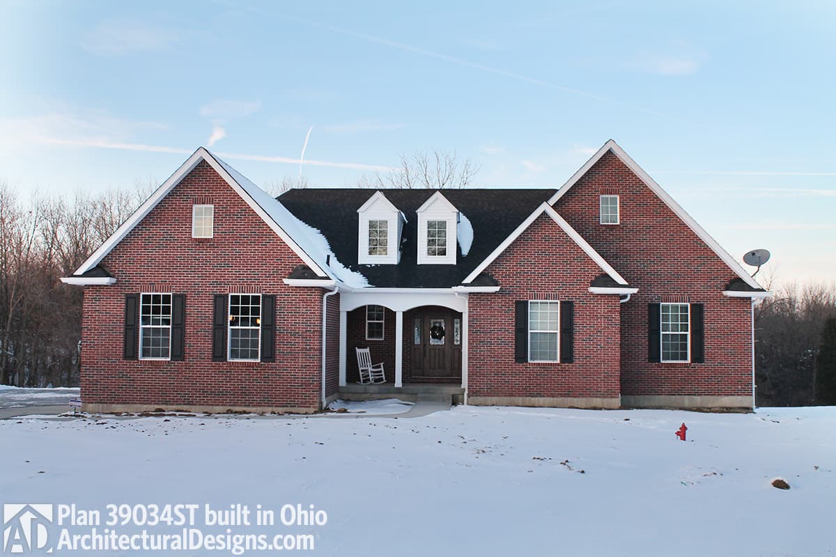build gallery item - House Plan 39034ST comes to life in Ohio
